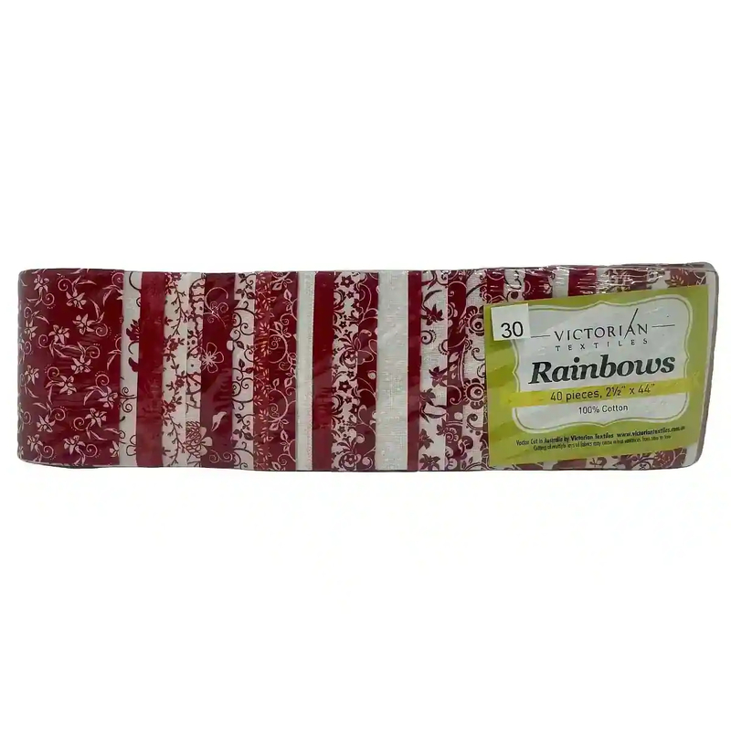 Rainbows 40 x 2 1/2" Strips 44" Long by Victorian Textiles (#30)