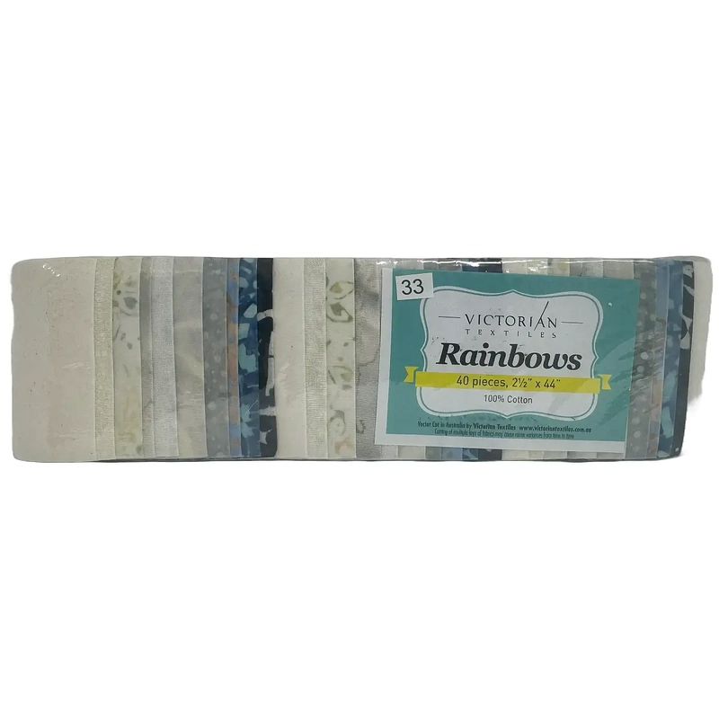 Rainbows 40 x 2 1/2" Strips 44" Long by Victorian Textiles (#33)