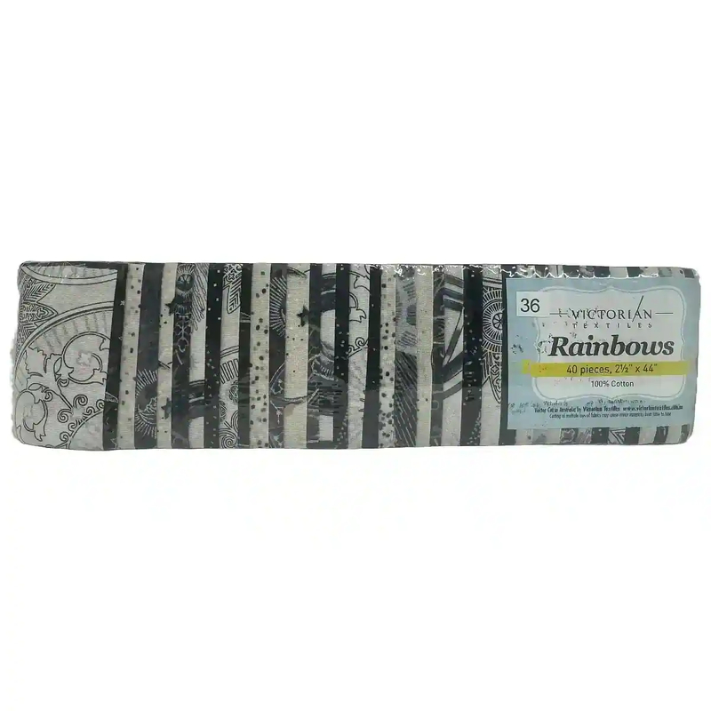 Rainbows 40 x 2 1/2" Strips 44" Long by Victorian Textiles (#36)