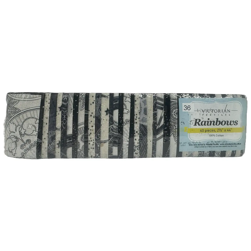 Rainbows 40 x 2 1/2" Strips 44" Long by Victorian Textiles (#36)