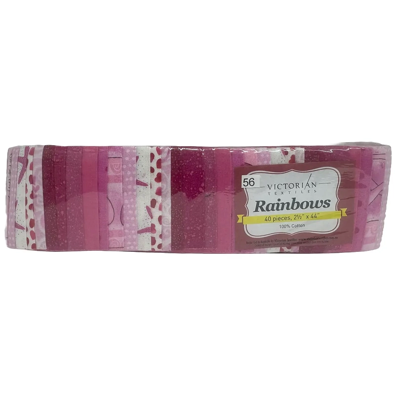 Rainbows 40 x 2 1/2" Strips 44" Long by Victorian Textiles (#56)