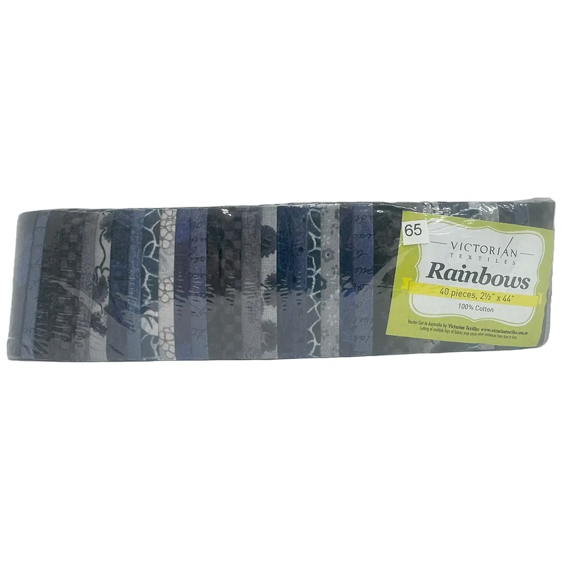Rainbows 40 x 2 1/2" Strips 44" Long by Victorian Textiles (#65)