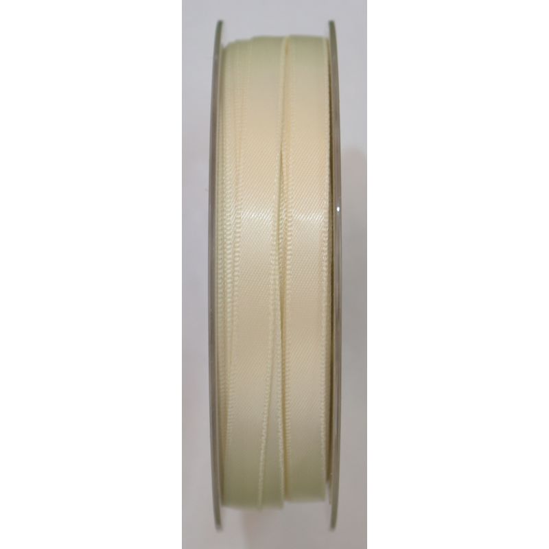 Uni-Ribbon Double Sided Satin Ribbon, 6mm, 02 ANTIQUE WHITE, Full 40 Metre Roll