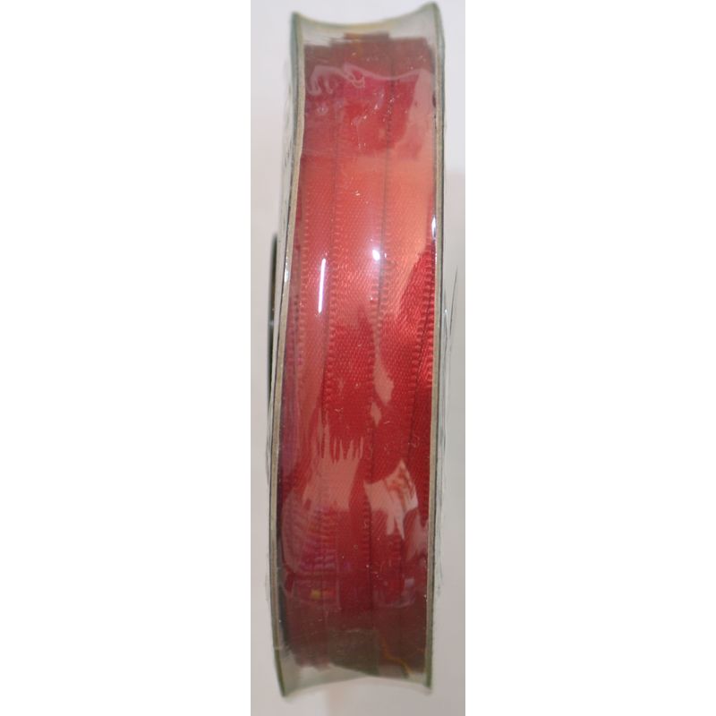 Uni-Ribbon Double Sided Satin Ribbon, 6mm, 22 SCARLET, Full 40 Metre Roll