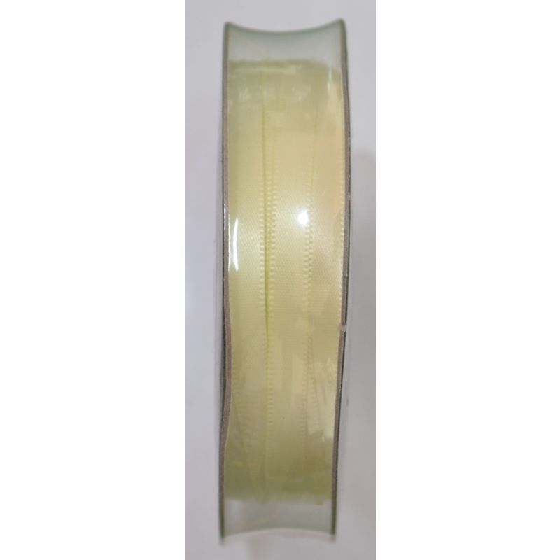 Uni-Ribbon Double Sided Satin Ribbon, 6mm, 70 BABY MAIZE, Full 40 Metre Roll