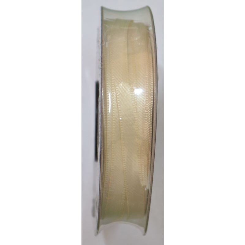 Uni-Ribbon Double Sided Satin Ribbon, 6mm, 91 CREAM, Per Metre