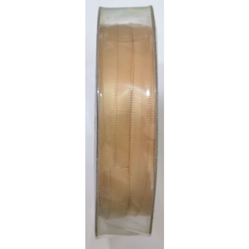 Uni-Ribbon Double Sided Satin Ribbon, 6mm, 95 CAMEL, Full 40 Metre Roll
