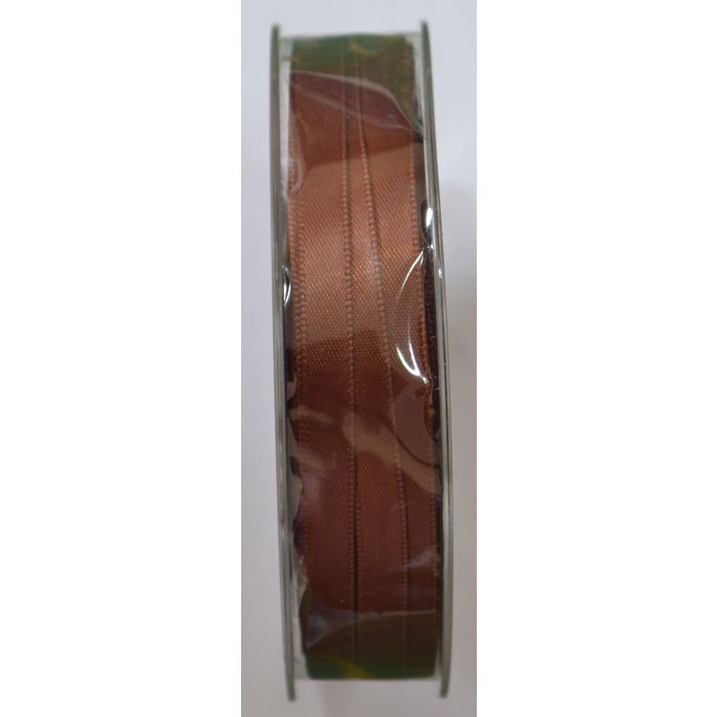 Uni-Ribbon Double Sided Satin Ribbon, 6mm, #98 FRIAI BROWN, Full 40 Metre Roll