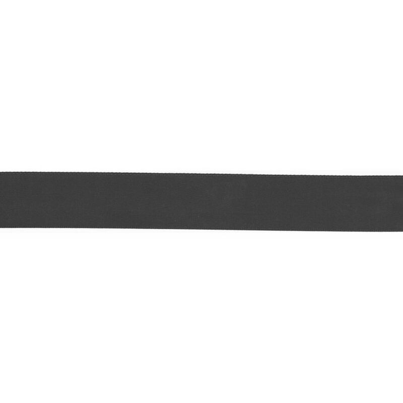 BLACK 9mm Double Sided Satin Ribbon, Sold by the Metre