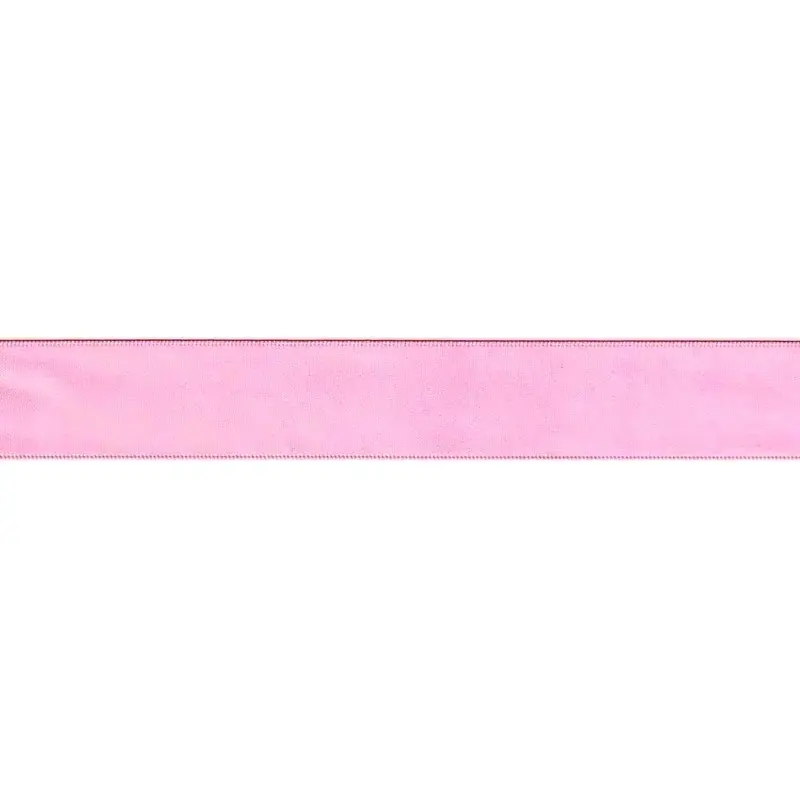 GERANIUM PINK 9mm Double Sided Satin Ribbon, Sold by the Metre