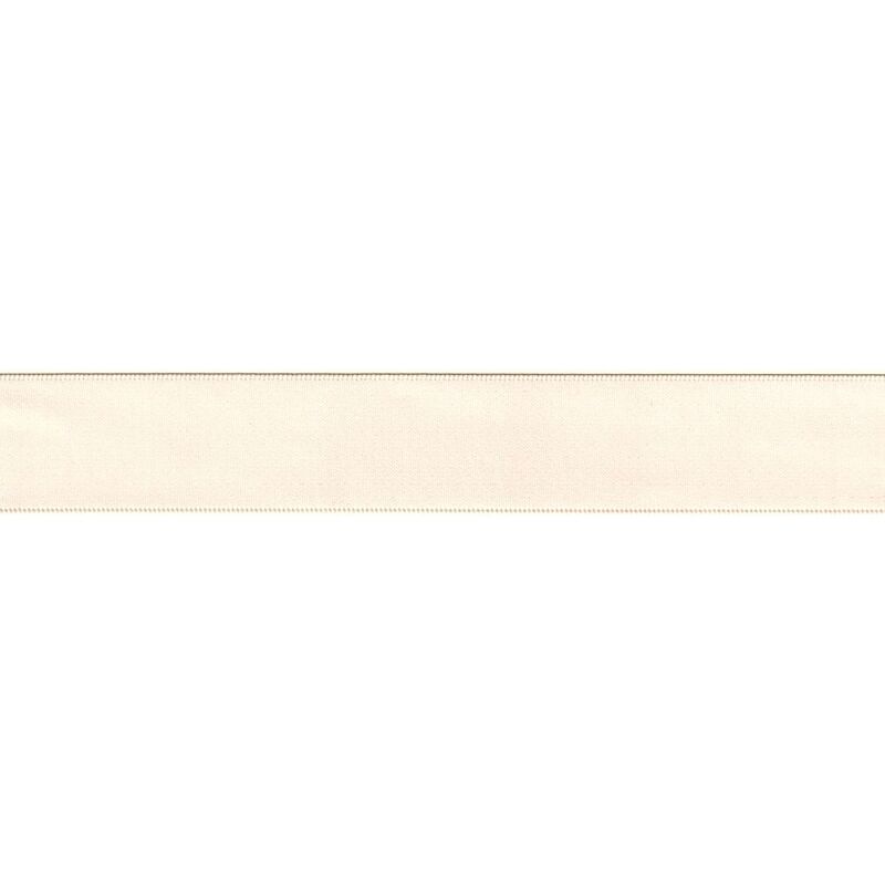 CREAM 25mm Double Sided Satin Ribbon by the Metre