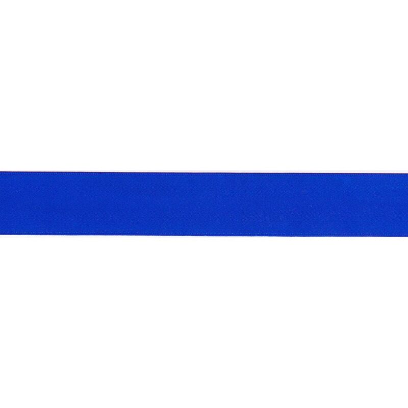 ELECTRIC BLUE 25mm Double Sided Satin Ribbon, Sold by the Metre