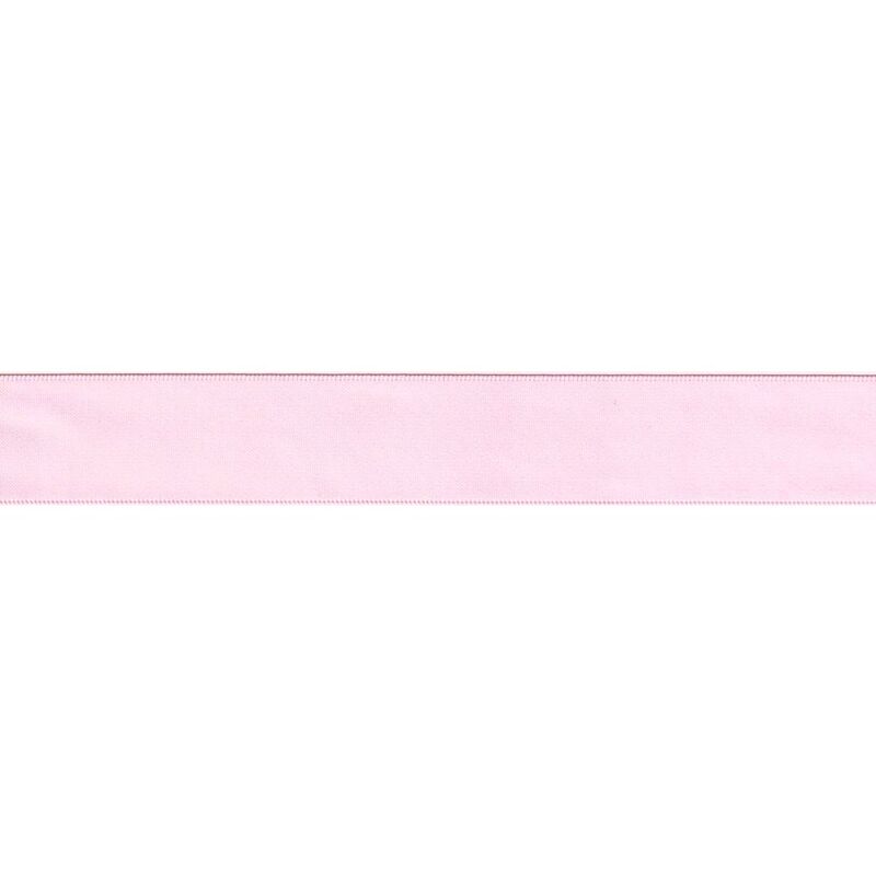 LIGHT PINK 25mm Double Sided Satin Ribbon, Sold by the Metre