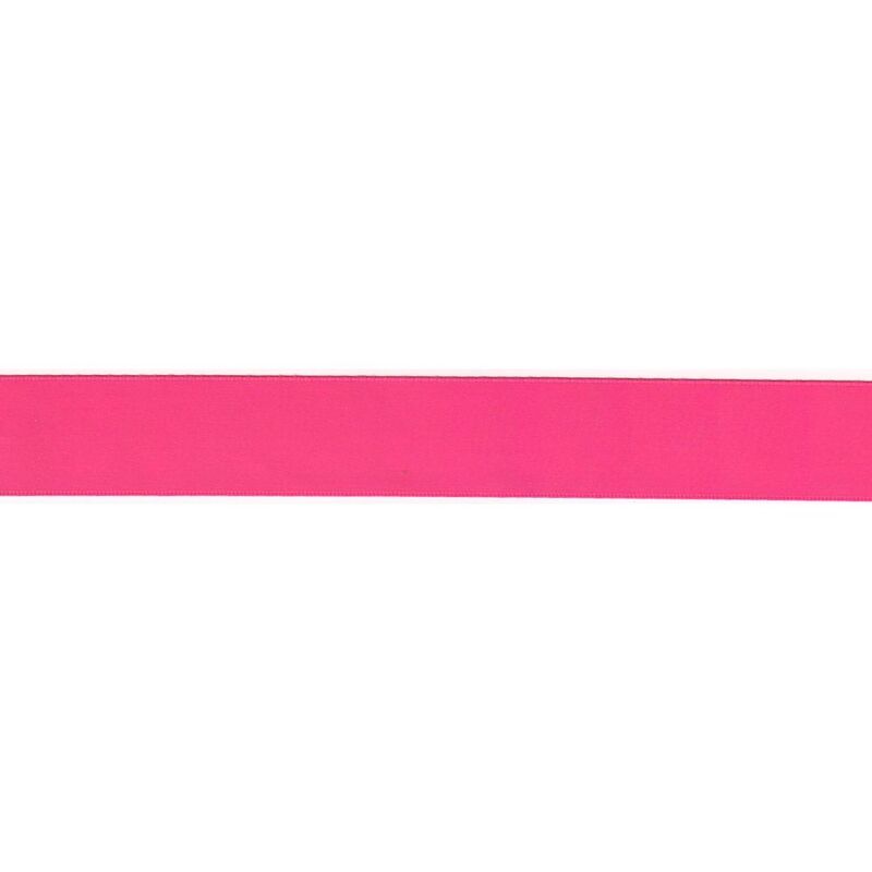 SHOCKING PINK 25mm Double Sided Satin Ribbon by the Metre