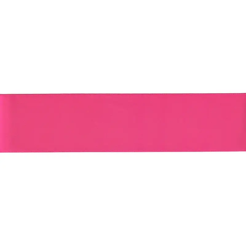 HOT PINK 50mm Double Sided Satin Ribbon, Sold by the Metre