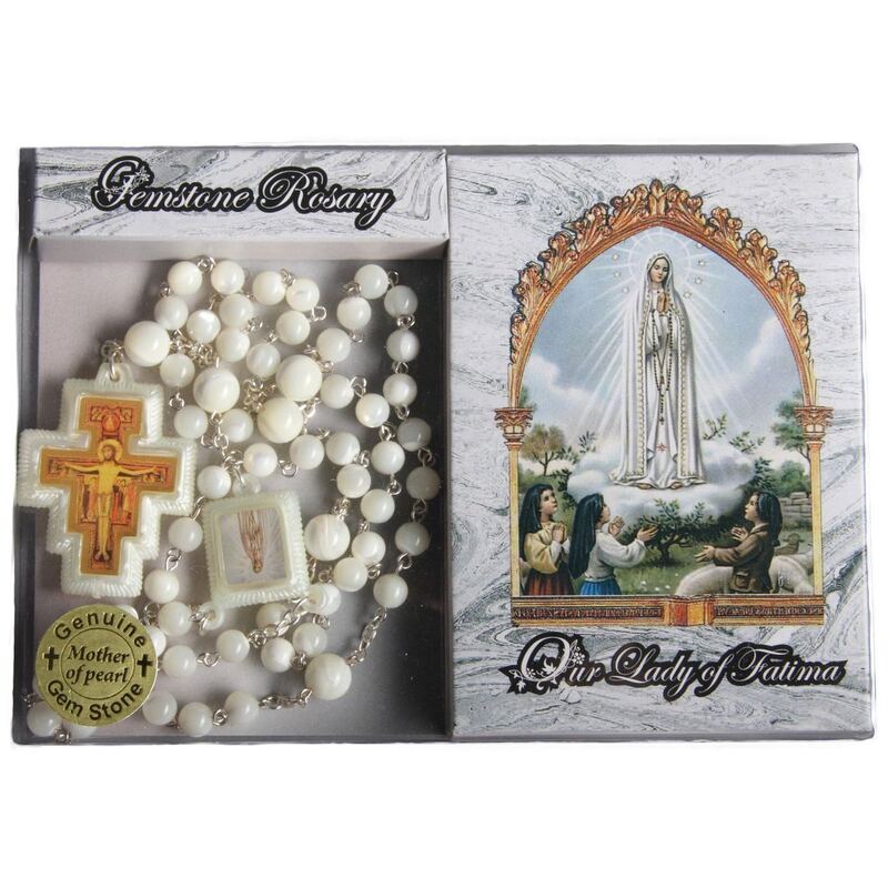 Mother Of Pearl Rosary Our Lady of Fatima