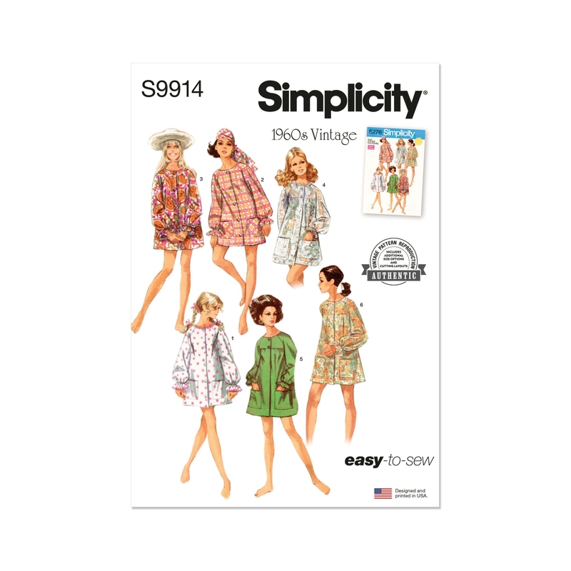 Misses’ Beach Cover-Up and Robe, Sizes S-M-L Simplicity Sewing Pattern 9914A