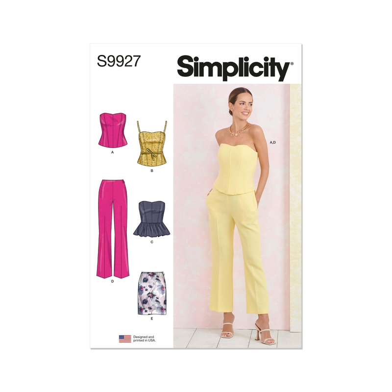 Misses’ Corsets, Trousers & Skirt, Sizes 8-16 Simplicity Sewing Pattern 9927K5