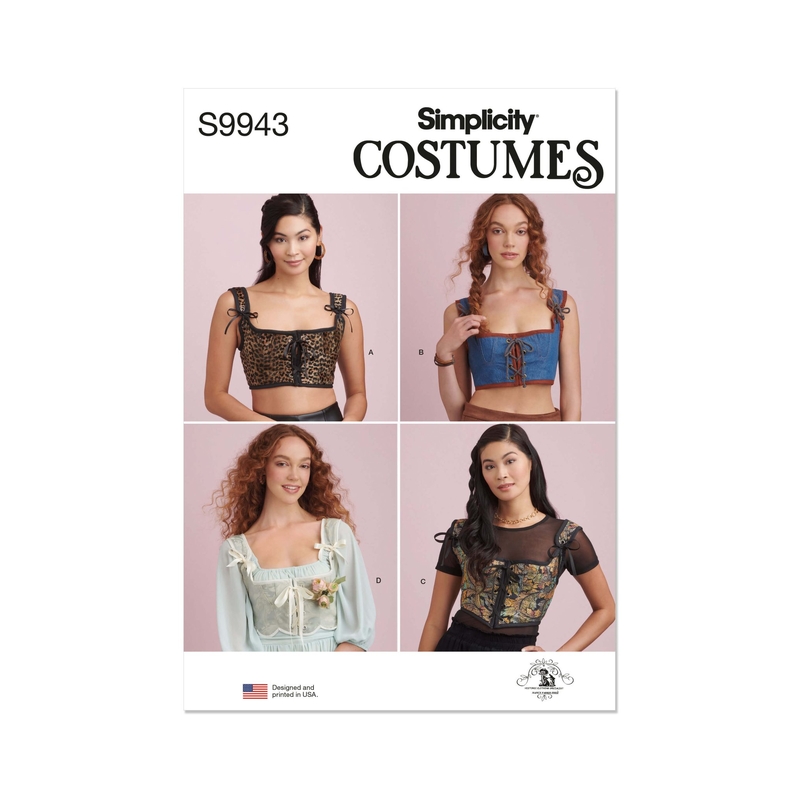 Misses’ Corset Costumes, Sizes 8-16, Simplicity Sewing Pattern 9943K5