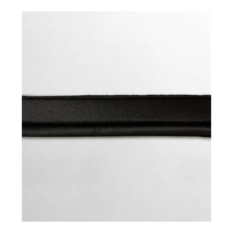 BLACK SATIN Piping 10mm Wide with 2.5mm Cord