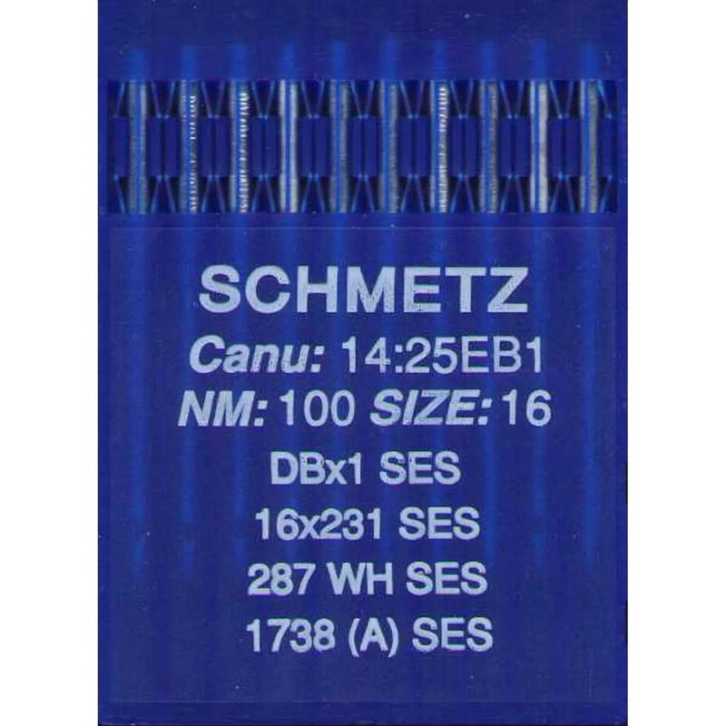Schmetz Industrial Needles pack of 10 Size 100/16, DBX1 SES, 287WH SES, 1738A SES
