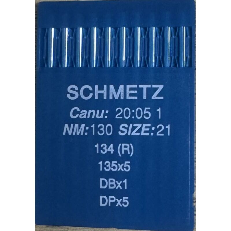 Schmetz Industrial Needles, SC20.05/130, pack of 10 Size 130/21, 135x5, 135x7, 135x25, 1901, DPx5, DPx7