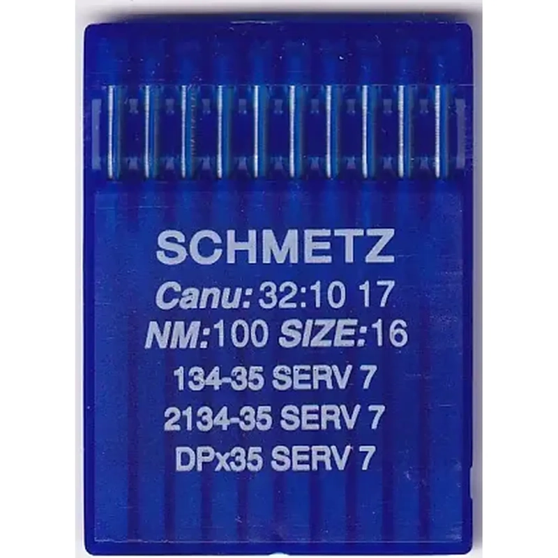 Schmetz Industrial Needles pack of 10 Size 100/16, 134-35 (R); 2134-35; DPx35; SERV7