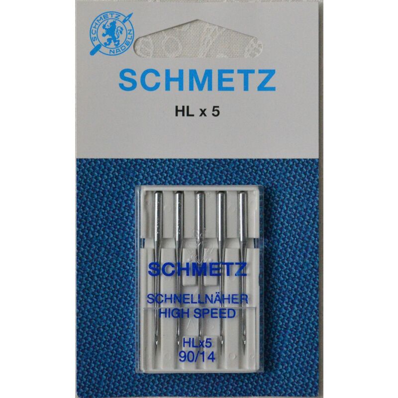 Schmetz Needle, High Speed HL x 5, Embroidery Size 90/14 Pack of 5 Needles