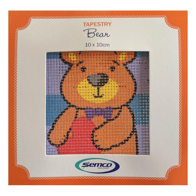 Semco BEAR Mini Tapestry Kit 10cm x 10cm