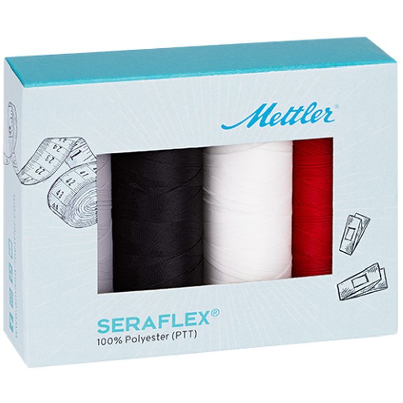 Mettler SeraFlex 4 x 130m Spool Elastic Thread Pack