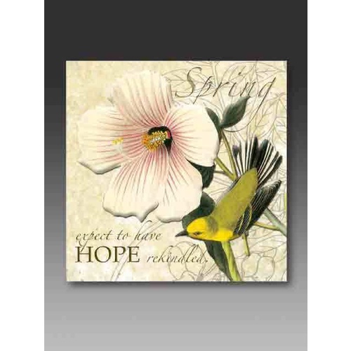 Seagulls Studios Hearts Song Wall Plaque 5" x 5", SPRING
