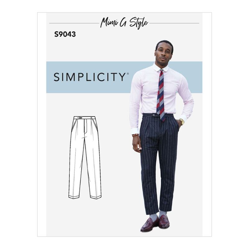 Simplicity Sewing Pattern S9043 Men's Pants From Mimi Gee Style BB Sizes 44-52
