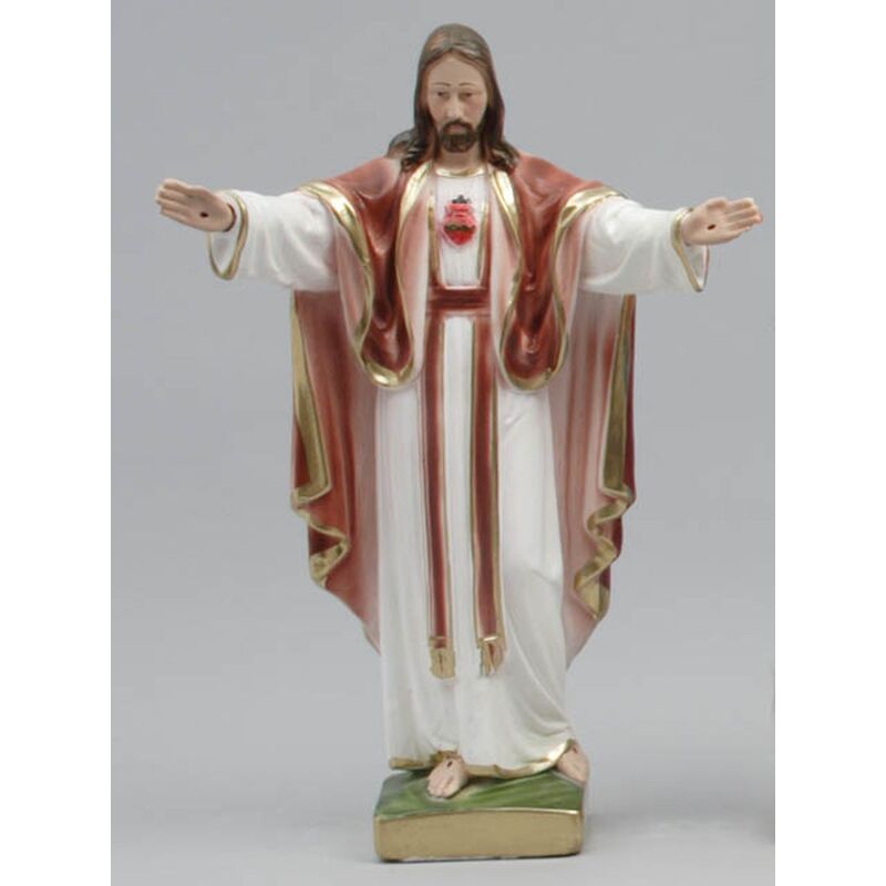 Sacred Heart Of Jesus, Montmarte Statue 30cm, Plaster, Made in Italy