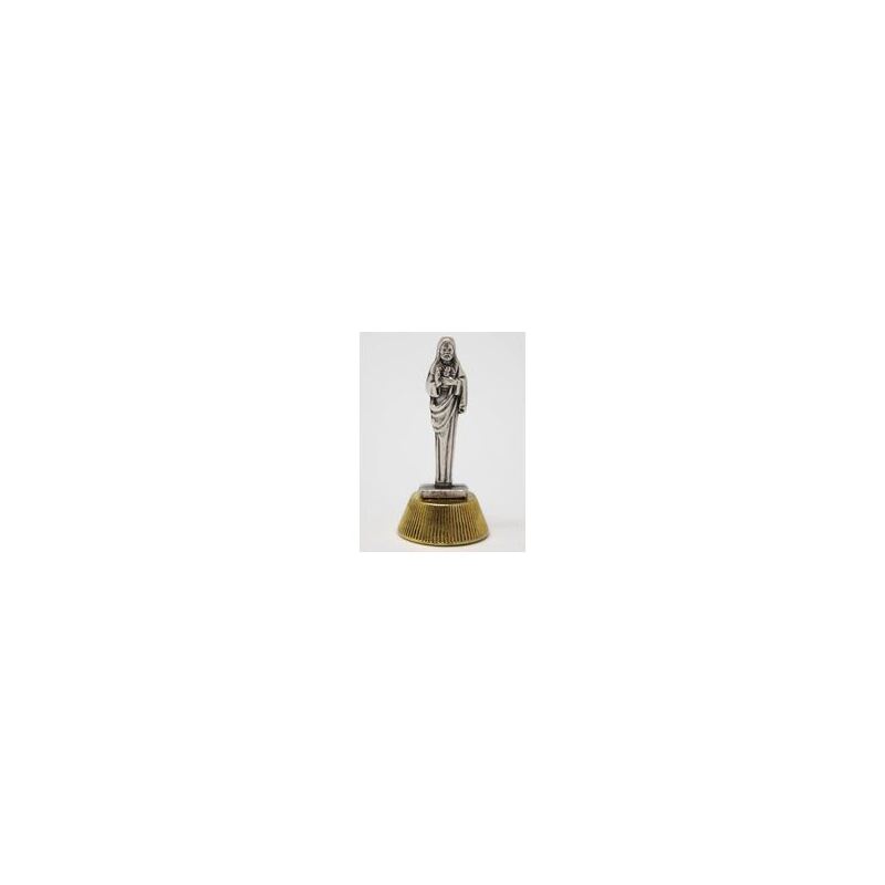 SACRED HEART of JESUS Magnetic Statuette 50mm High 23mm Base, Metal, Made In Italy