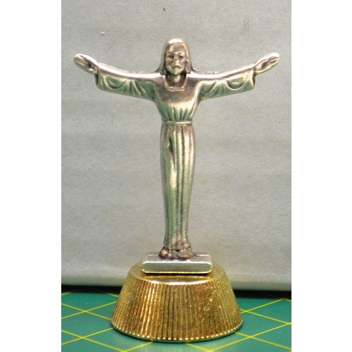 RISEN CHRIST Magnetic Statuette 50mm High 23mm Base, Metal, Quality Made In Italy