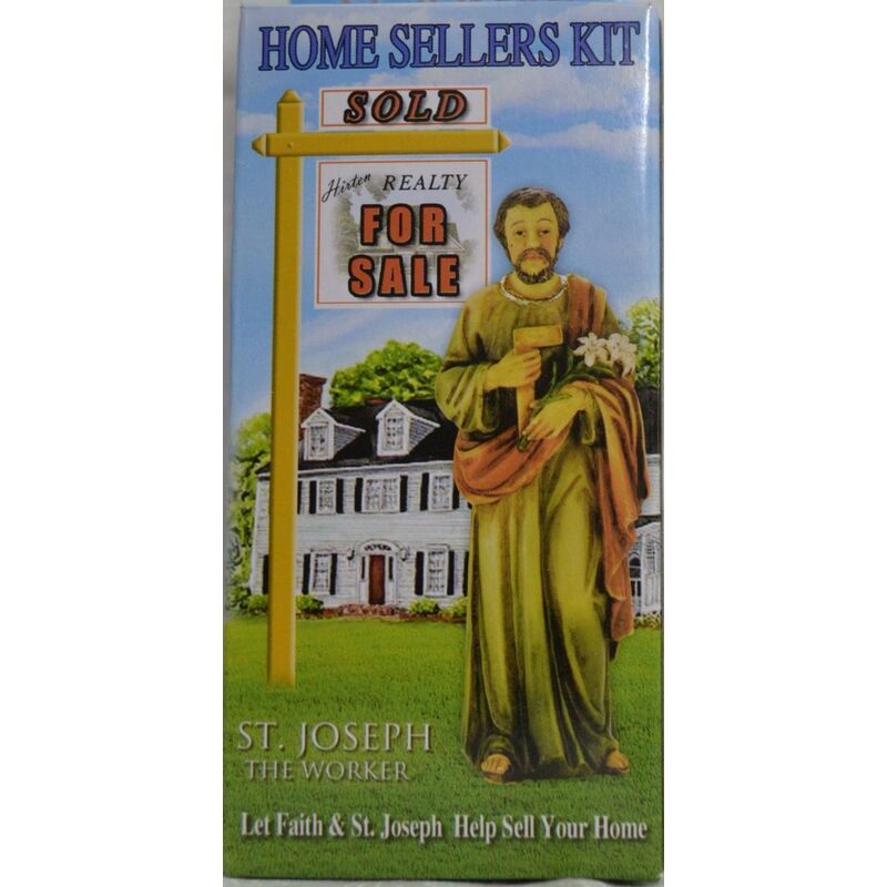SAINT JOSEPH The Worker, Home Sellers Kit, 4" Statue and Instructions included