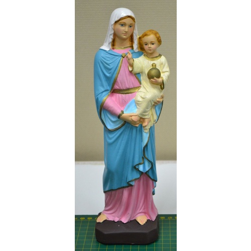 Mother & Child, Indoor / Outdoor Polyvinyl Statue 30cm, Virtually Unbreakable