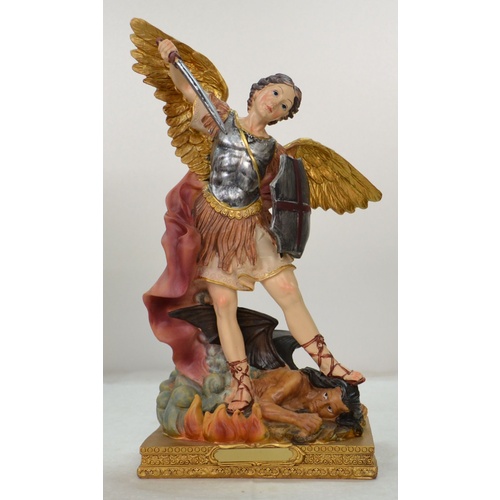 SAINT MICHAEL Statue, 300mm (12") High Resin Statue