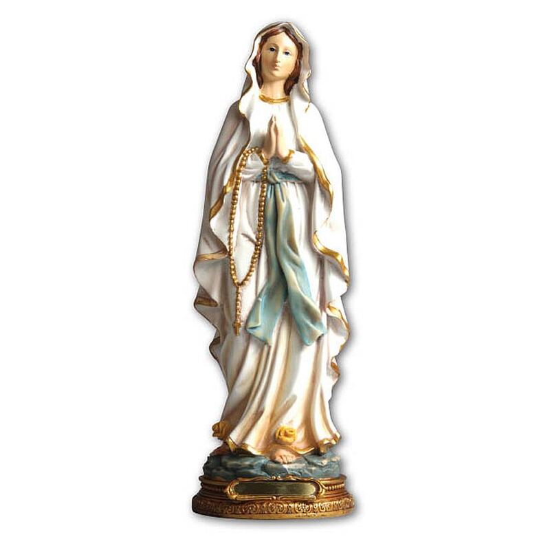 OUR LADY OF LOURDES Statue, 200mm (8") High Resin Statue