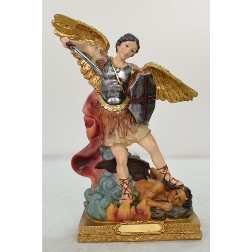 SAINT MICHAEL Statue, 220mm (8 1/2") High Resin Statue
