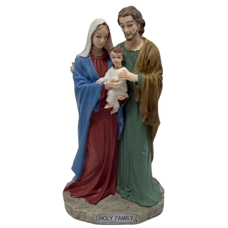 Veronese Mini Statue - Holy Family, 88mm High, Uniquely Hand-Made