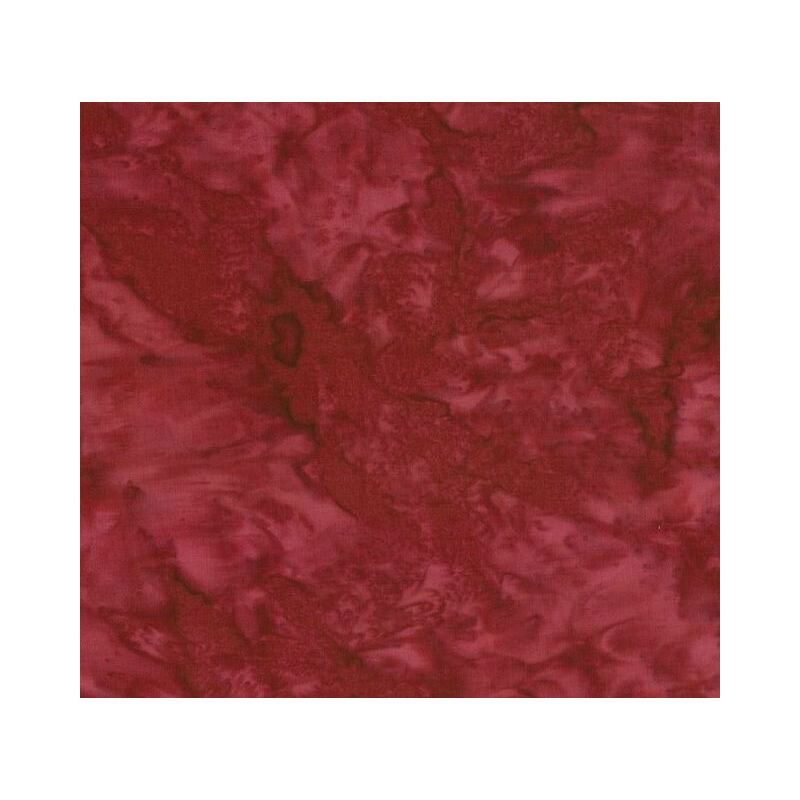 Batik Australia Tonal Batiks BURNT RED 110cm Wide Cotton Fabric