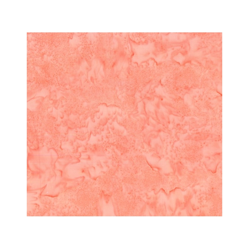 Batik Australia Tonal Batiks CORAL 110cm Wide Cotton Fabric, Per 25cm