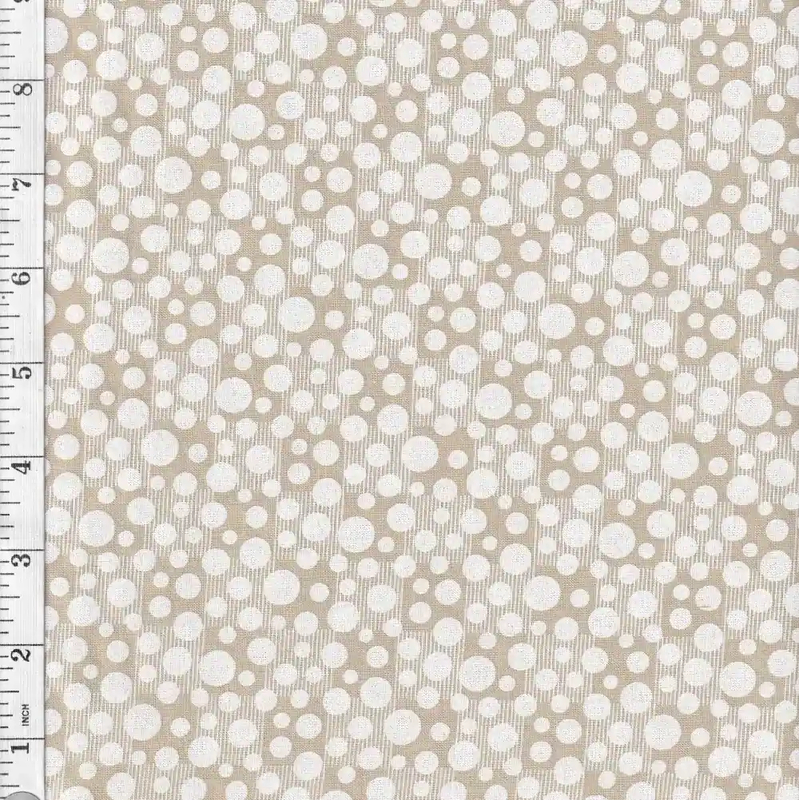 54cm REMNANT TEASTAIN T44261 Tonal Print Cotton Fabric 110cm wide