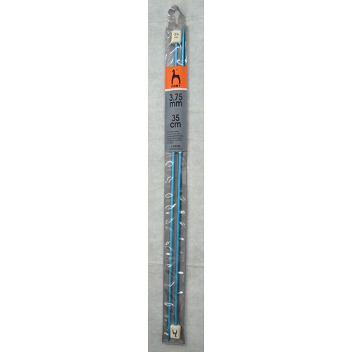 Pony Knitting Needles 35cm 3.75mm, Colour Anodised, 1 Pair per Pack, aka Knitting Pins