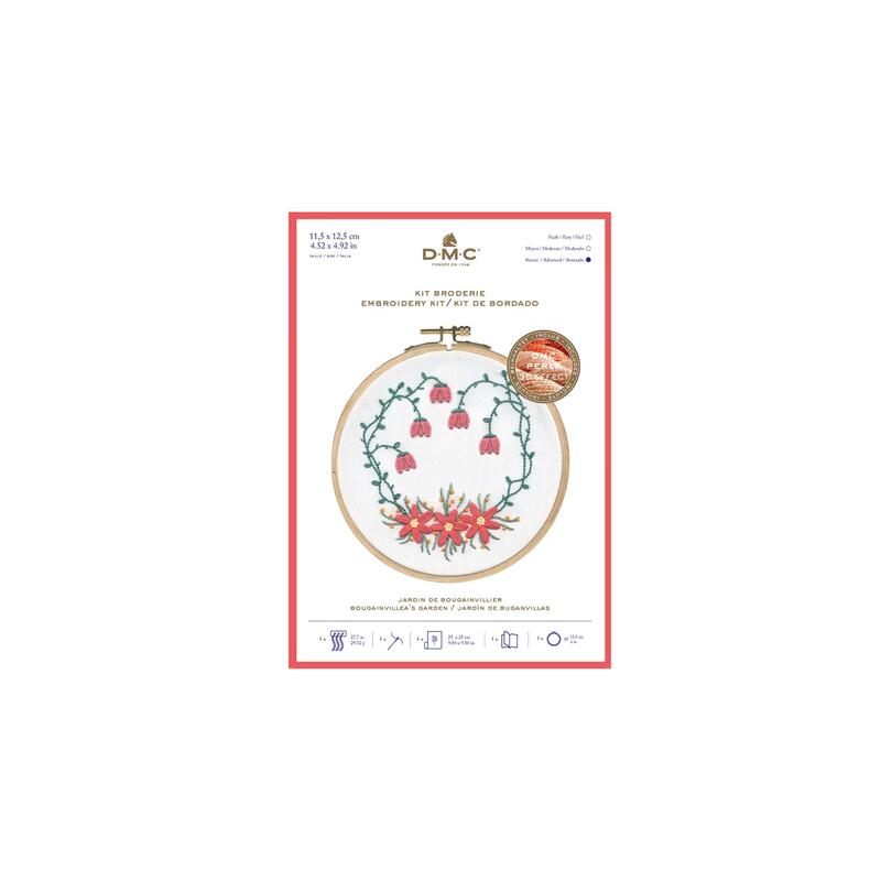 BOUGANVILLIERS GARDEN DMC Perle 5 Embroidery Kit TB153