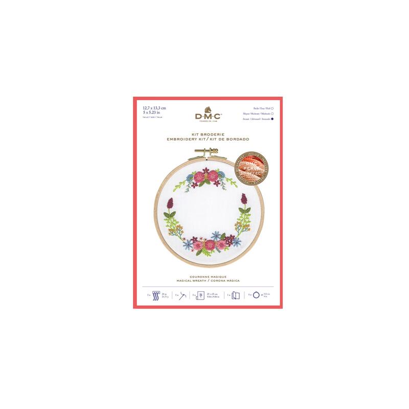 MAGICAL WREATH DMC Perle 5 Embroidery Kit TB154