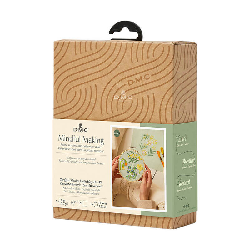 The Quiet Garden Embroidery Duo Kit, DMC Mindful Making TB169