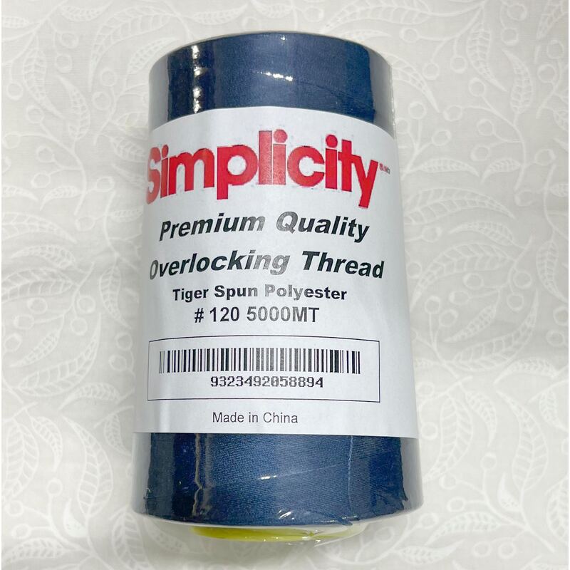 LIGHT NAVY Simplicity Premium Overlocker Thread 5000m, 100% Spun Polyester