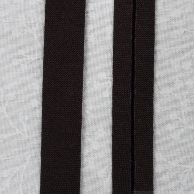 DARK BROWN 6mm Cotton Bias Binding Single Folded x 5 Metres